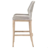 Lomis Light Taupe Rope Barstool