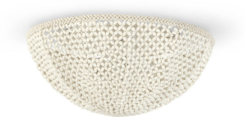 Beautiful beaded flush mounted light fixture