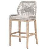 Loom Taupe Rope Barstool