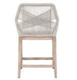 Lomis Light Taupe Rope Counterstool