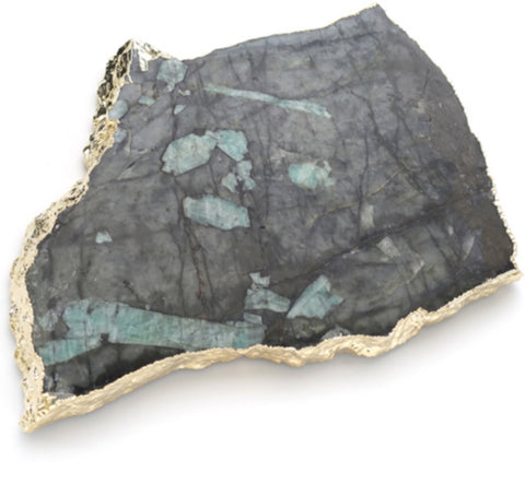 Kirra Emerald and Gold Stone Platter - Herringbone and Company