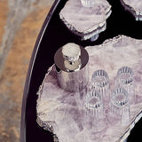 Kita Crystal Quartz Stone Platter - Herringbone and Company