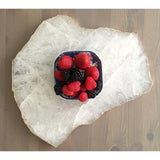 Kita Crystal Quartz Stone Platter - Herringbone and Company