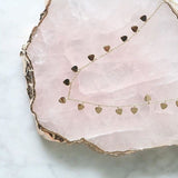Kita Rose Quartz Stone Platter - Herringbone and Company