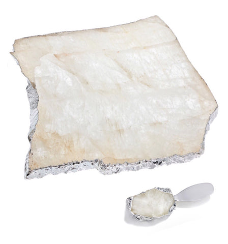 Kita Medium Crystal Quartz Cheese Set - Herringbone and Company