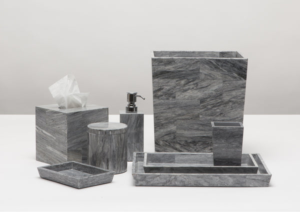 Cloud Grey Marble Bathroom Accessories