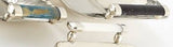 Vallia Nickel Silver and Onyx Large Square Tray MULTIPLE COLORS AVAIL. - Herringbone and Company