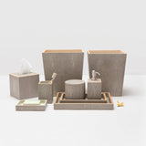 Moncrest Faux Shagreen Bathroom Accessories SANDY TAUPE - Herringbone and Company