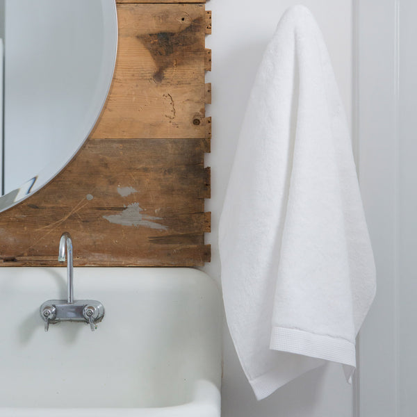 Natte Rustic Herringbone Weave Linen Bath Towels