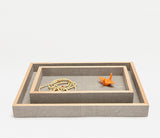 Moncrest Faux Shagreen Bathroom Accessories SANDY TAUPE - Herringbone and Company