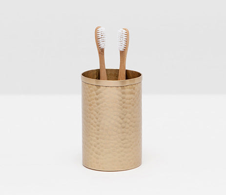 Vellum Hammered Brass Bathroom Accessories - Herringbone and Company