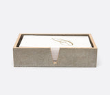 Moncrest Faux Shagreen Bathroom Accessories SANDY TAUPE - Herringbone and Company