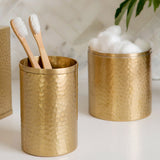 Vellum Hammered Brass Bathroom Accessories - Herringbone and Company