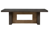 Malba Rectangular Wood and Metal Base Dining Table - Herringbone and Company