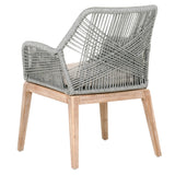 Lomis Smoke Grey Rope Dining Arm Chair (SET OF 2) - Herringbone and Company