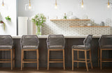 Lomis Grey Rope Counterstool - Herringbone and Company