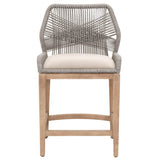 Lomis Grey Rope Counterstool - Herringbone and Company