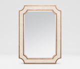 Jamie Wood and Ivory Faux Shagreen Mirror - Herringbone and Company