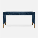 Garland Navy Blue Faux Horn Desk 64 Inch