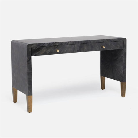 Garland Charcoal Grey Faux Horn Desk 54 Inch