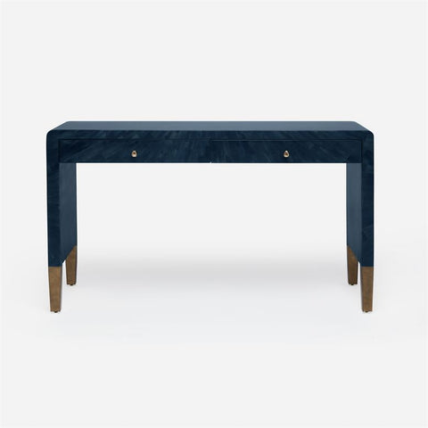 Garland Navy Blue Faux Horn Desk 54 Inch