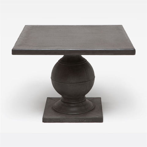Cybill Dark Charcoal Concrete Square Outdoor Dining Table