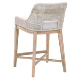 Taippe Stone White with Taupe Stripe Rope Counterstool