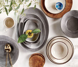 Marco Grey Cement Glaze Dinnerware collection
