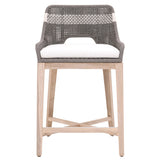 Taippe Grey with White Stripe Outdoor Rope Counterstool