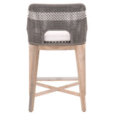 Taippe Grey with White Stripe Outdoor Rope Counterstool