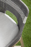 Taippe Grey with White Stripe Outdoor Rope Counterstool