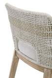 Taippe Stone White with Taupe Stripe Rope Counterstool