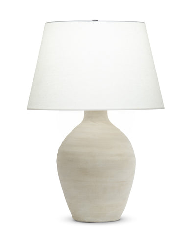 Dundie Matte Cream Ceramic Table Lamp