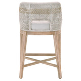 Taippe Stone White with Taupe Stripe Rope Counterstool