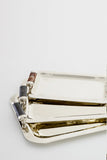 Vallia Nickel Silver and Onyx Large Rectangular Tray MULTIPLE COLORS AVAIL.