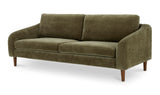 Queenie Green Velvet 7’ Sofa