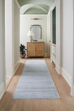 Epic Blue Striated Hand Knotted Wool Rug MULTIPLE SIZES AVAILABLE - Herringbone and Company