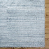 Epic Blue Striated Hand Knotted Wool Rug MULTIPLE SIZES AVAILABLE - Herringbone and Company