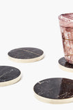 Salma Onyx Stone Round Drink Coasters
