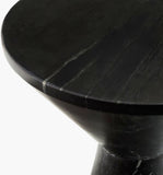 Sobua Natural Black Marble Accent Table