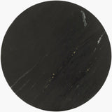 Sobua Natural Black Marble Accent Table