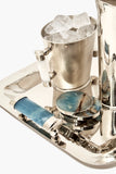 Vallia Nickel Silver and Onyx Champagne / Ice Bucket MULTIPLE COLORS AVAIL.