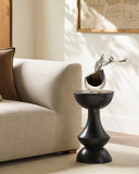 Sheila Natural Black Marble Side Table