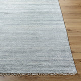 Epic Gray Striated Hand Knotted Wool Rug MULTIPLE SIZES AVAILABLE - Herringbone and Company