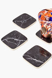Salma Onyx Stone Square Drink Coasters