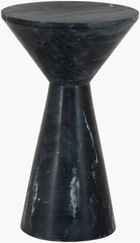Sobua Natural Black Marble Accent Table