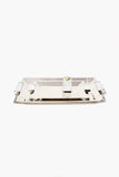 Capo Nickel Silver and White Marble Serving Trays