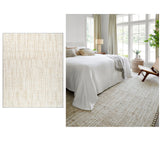 Hand knotted wool rug for bedroom or living room