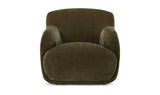 Beautiful velvet club chair curved back trending at CB2