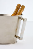 Vallia Nickel Silver and Onyx Champagne / Ice Bucket MULTIPLE COLORS AVAIL.